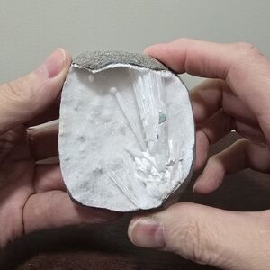 Scolecite on Drusy Heulandite Crystal Cluster Freeform